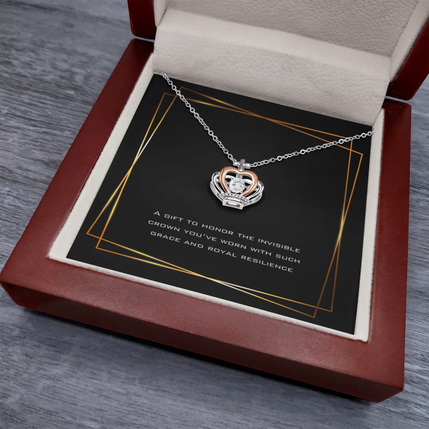 Crown Pendant Necklace