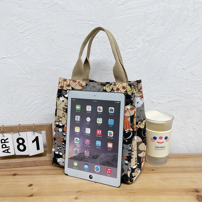  Cute Cat Pattern Handbag 