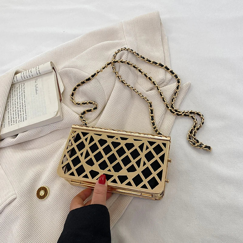 Style Metal Small Square Bag 