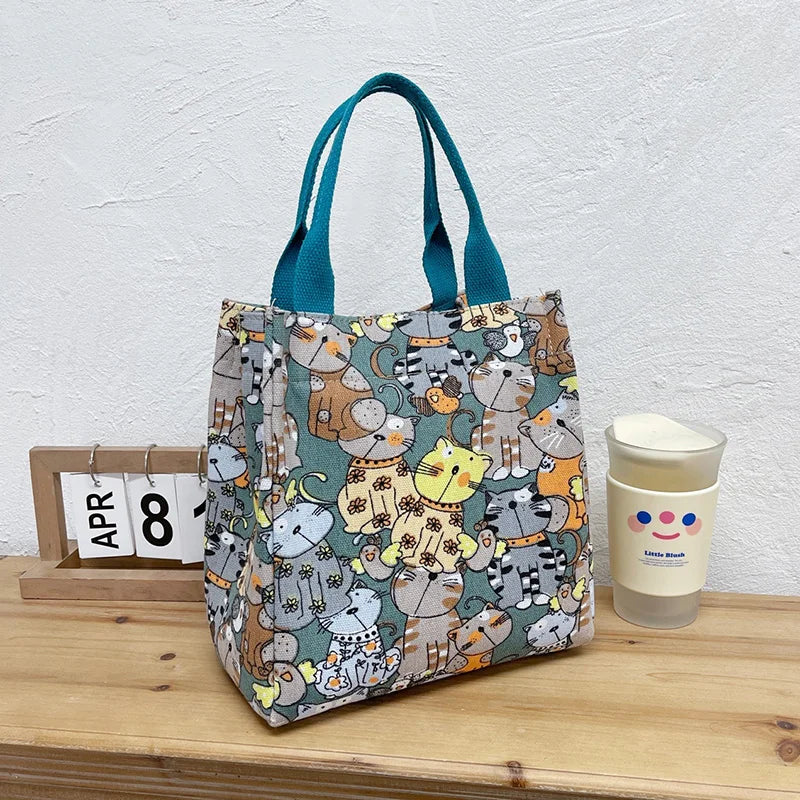  Cute Cat Pattern Handbag 