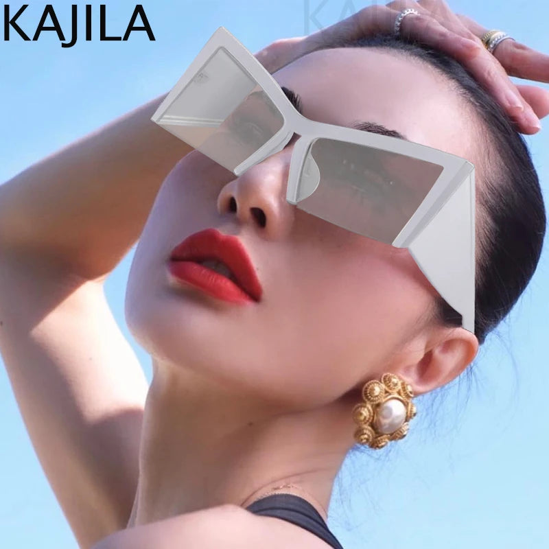 Oversized Square Punk  Sunglasses  