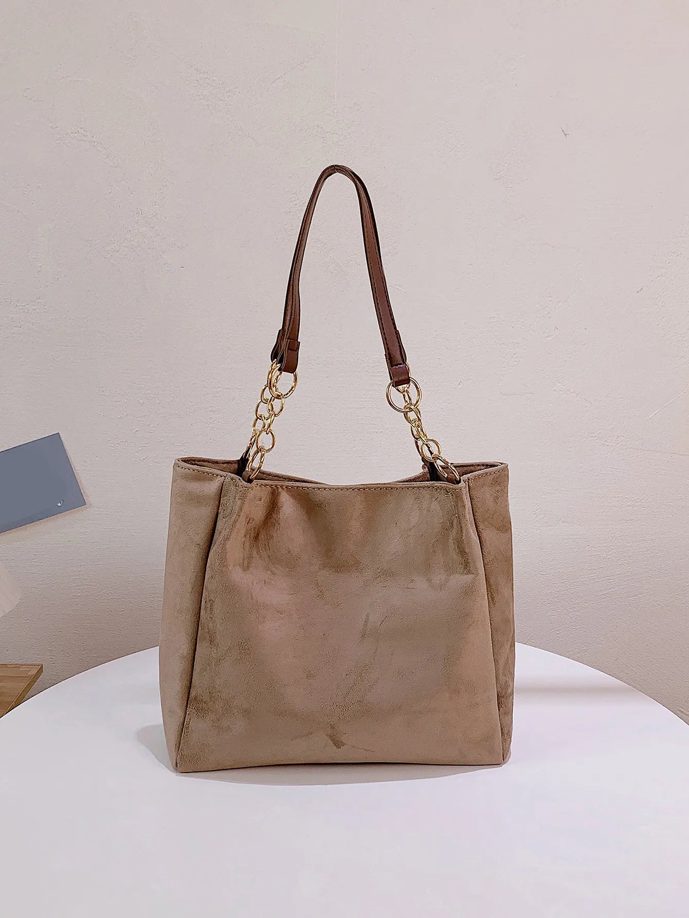 Large Suede Stylish Tote Bag  