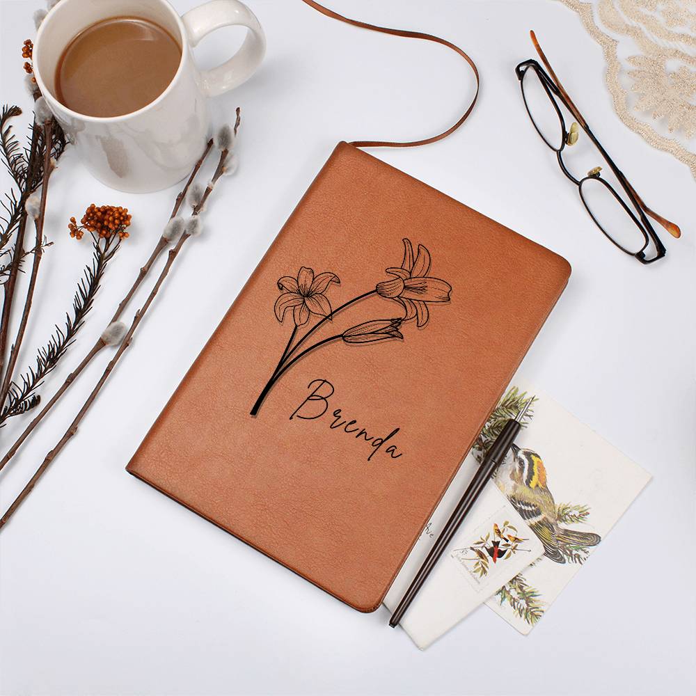 Personalized Flower Name Journal