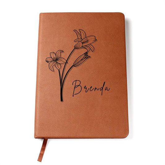 Personalized Flower Name Journal