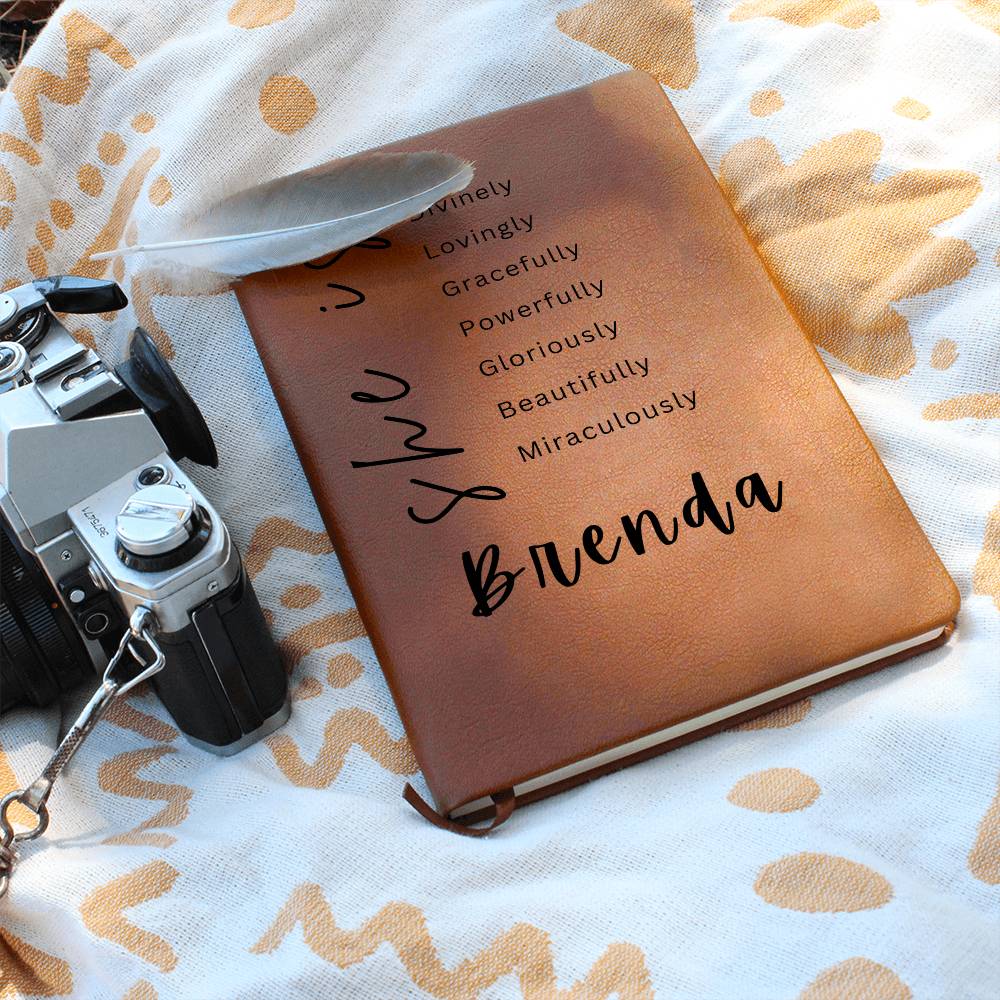 Personalized Name She Is Journal